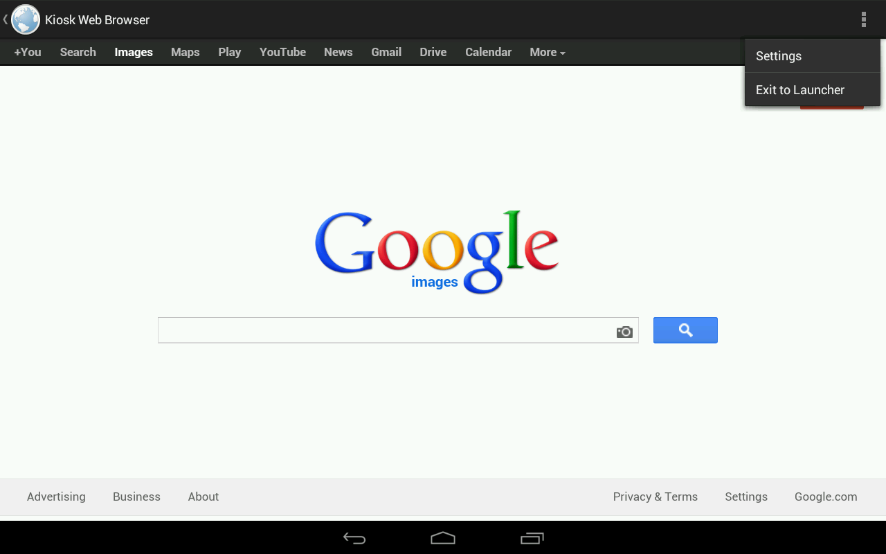 Kiosk Browser screenshot