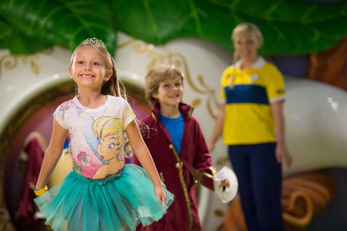Disney-Magic-Oceaneer-Club-Pixie Hollow - Little girls can dress up as a fairy princess and boys can transform into a wizard, among other kids' activities, in the Pixie Hollow section of the staff-supervised Oceaneer Club on Disney Magic. 