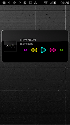 【免費個人化App】Poweramp Widget NEW NEON-APP點子