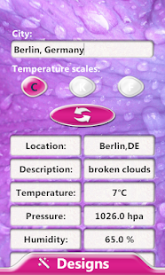 Android application Clock And Weather Widget screenshot