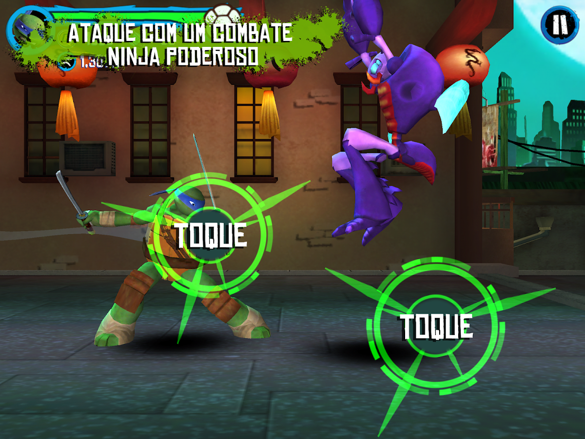 TMNT : Corrida no Telhado - screenshot