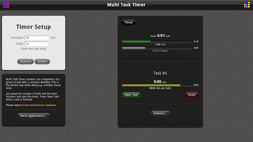 【免費生產應用App】Multi Task Timer-APP點子