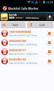 BLACKLIST CALLS AND SMS BLOCK