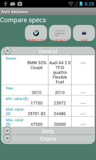 Auto database app