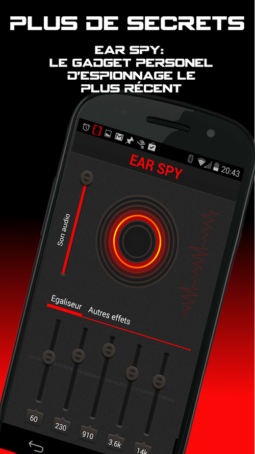 Capture d'ecran de l'application Android Ear Spy Pro