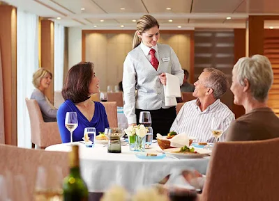 Look for attentive service from the wait staff during your journey through Europe aboard a Viking Cruises river ship. 