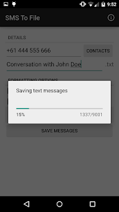 Free Download SMS To File APK for Android