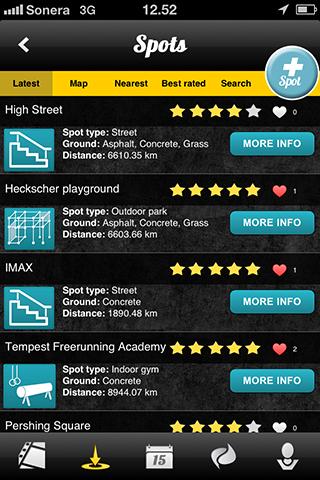 Android application PKSpotter screenshort