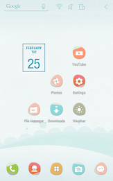 Blue Pastel Atom theme poster 3