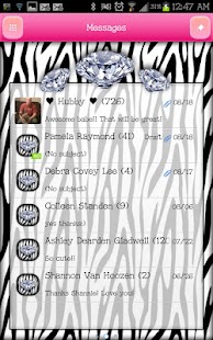 How to download GO SMS - Zebra Pink Diamond 4 1.1 apk for pc