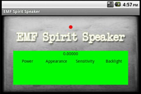 Android application EMF Spirit Speaker GHOST VOICE screenshort