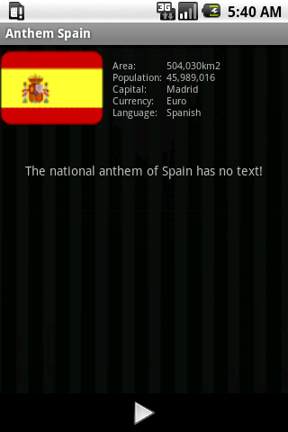National Anthem Spain Screen 3