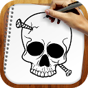 Draw Tatto Skulls mobile app icon