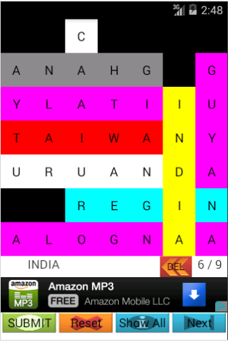 Find the Country: Word Search