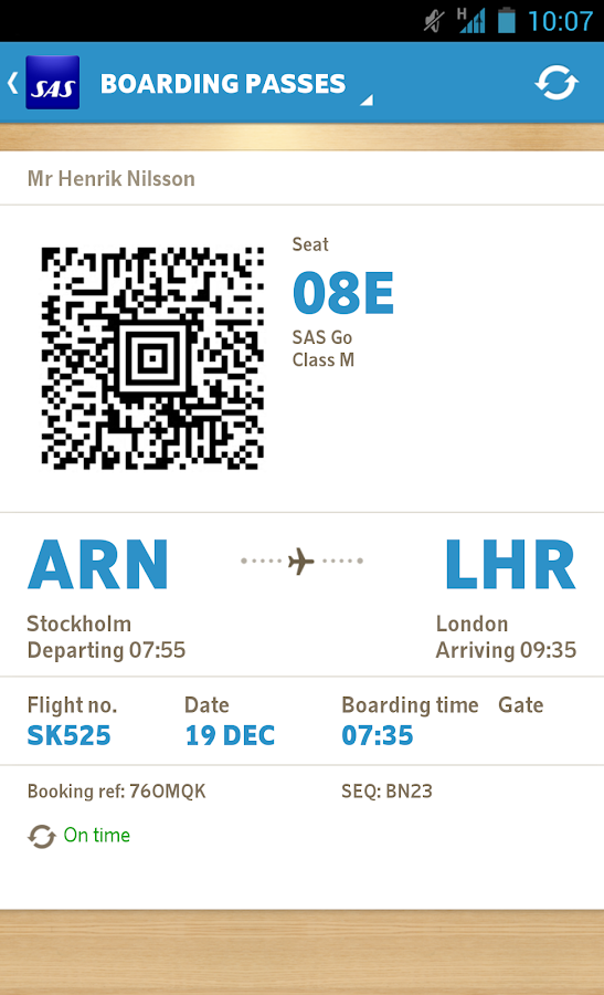 SAS Scandinavian Airlines Android Apps on Google Play