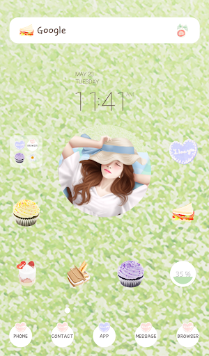 lovely girl picnic dodol theme