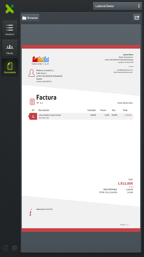    anfix Facturación- screenshot  