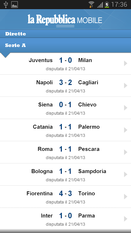 la Repubblica Mobile - screenshot