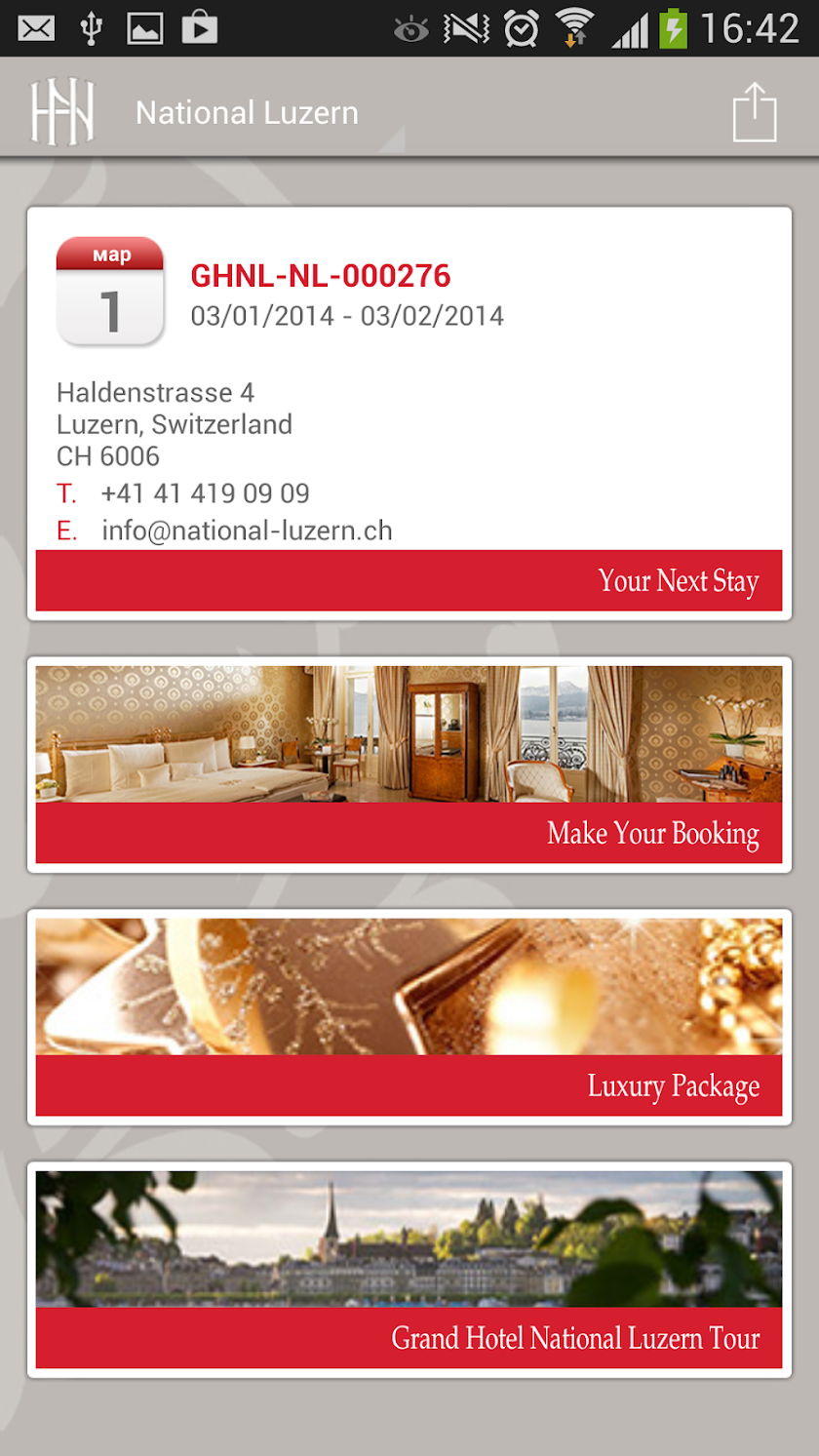 Grand Hotel National Luzern Screen 1