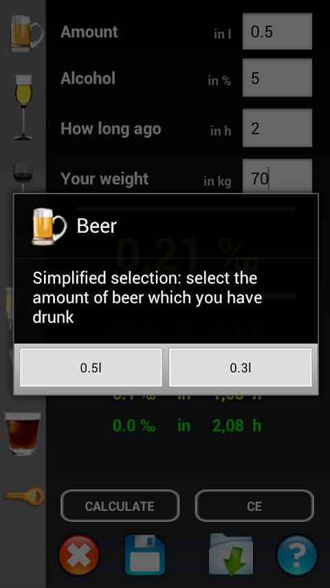 BLOOD ALCOHOL CALCULATOR PRO Screen 3