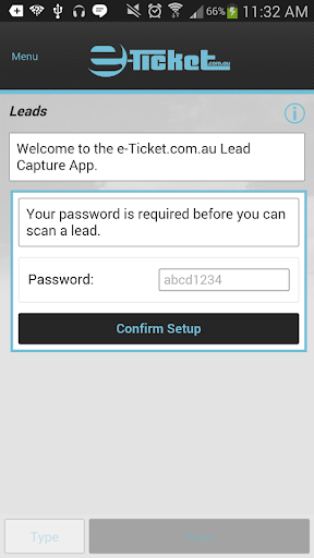 e-Ticket Lead Capture App