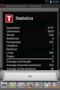 Office 2012: TextMaker Mobile - screenshot thumbnail