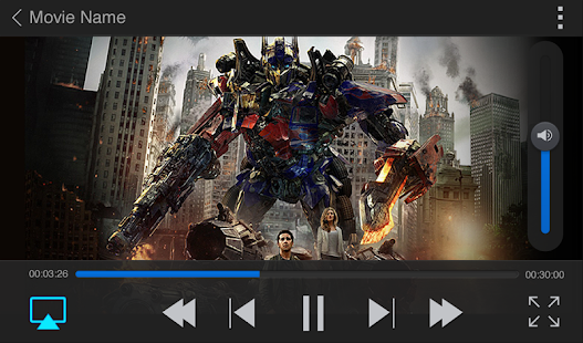 Wondershare Jogador - tela de miniaturas
