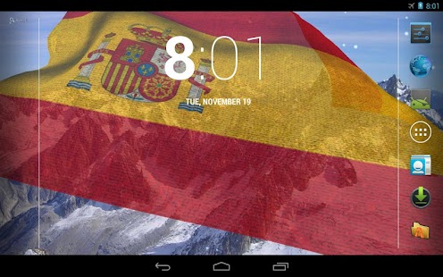 3D Spain Flag Live Wallpaper