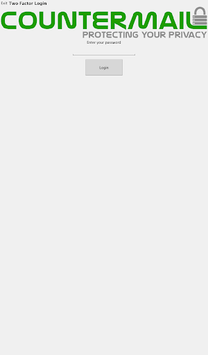 CounterMail - Two-factor Login