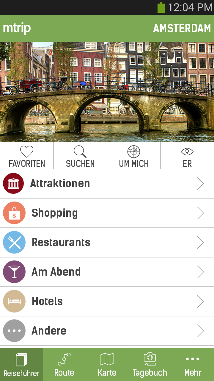 Android application Amsterdam Travel Guide – mTrip screenshort