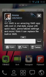 GO SMS Pro Dark Theme - screenshot thumbnail