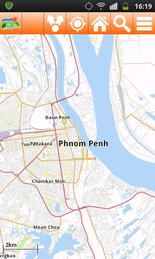 Cambodia Offline mappa Map