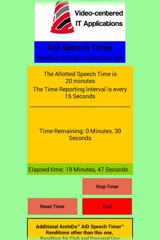 【免費通訊App】AID Speech Timer Personal Use-APP點子