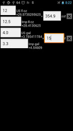 fl oz / gal conversion poster 1