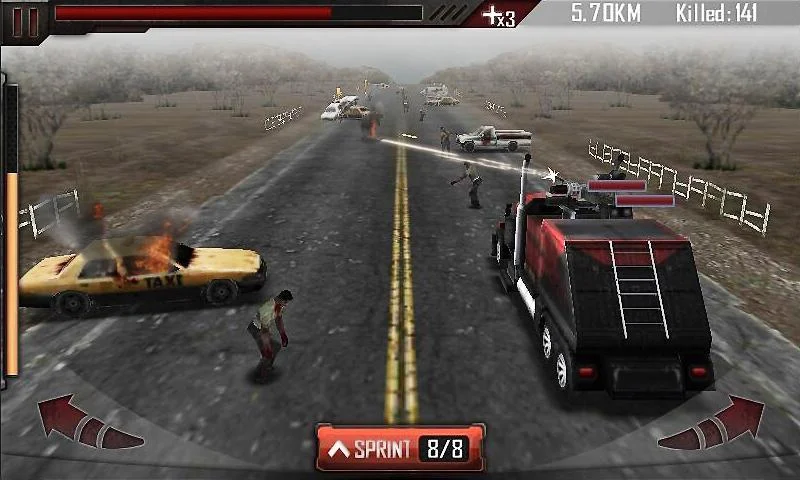  Убийца зомби - Zombie Road 3D – скриншот 