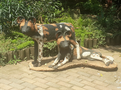 Wild Dogs Sculpture