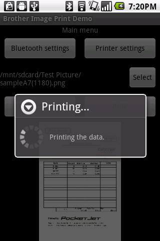 Brother Print Library Screen 2