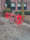 Torch Bike Rack Art