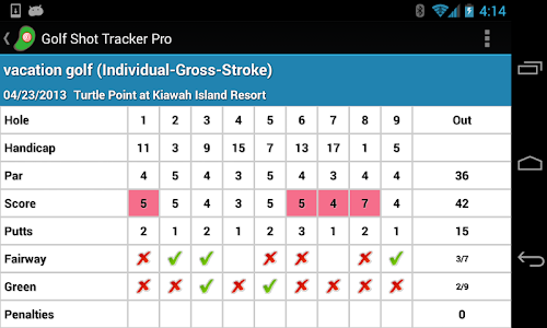 golf shot distance tracker app