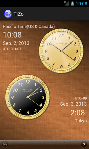 TiZo world time clock