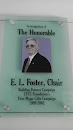 E.L.Foster Donor Recognition Plaque