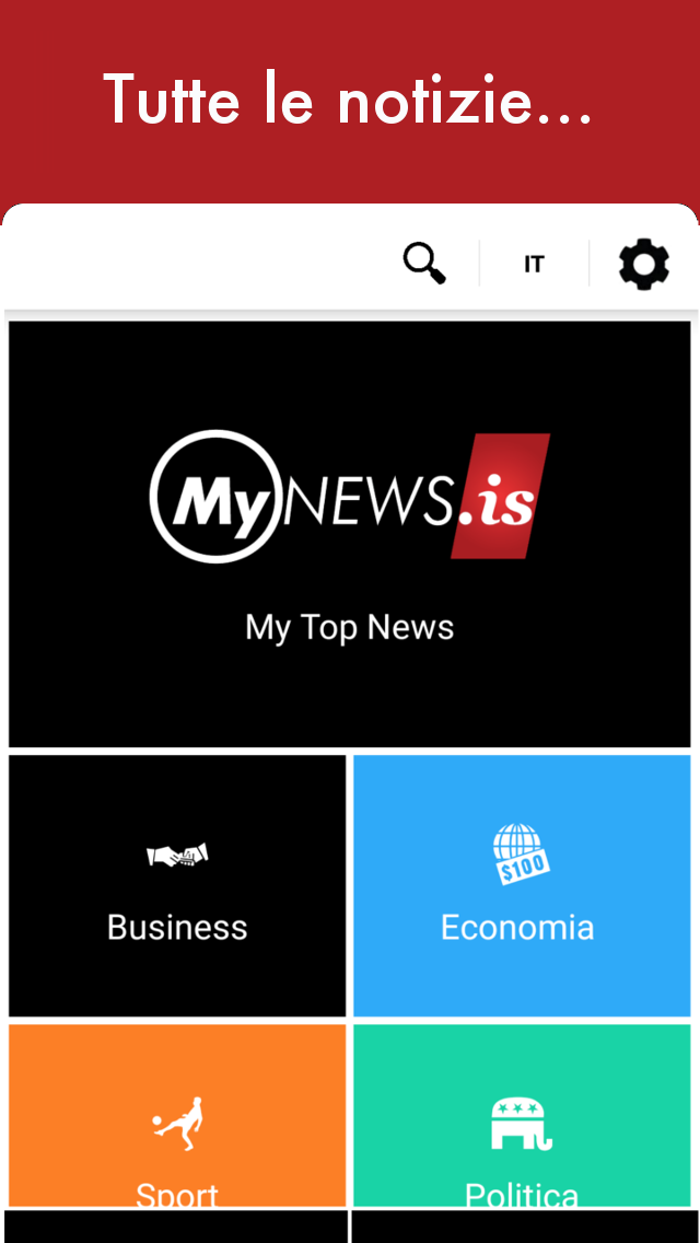Android application MyNews.is - Intelligent News screenshort