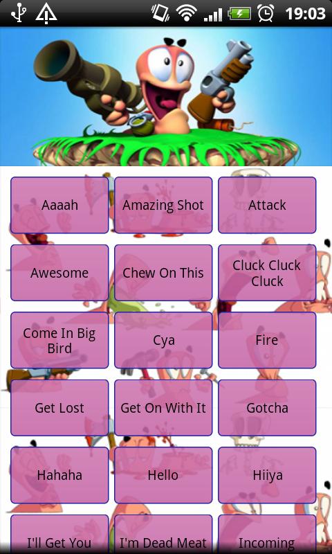 Android application Worms Soundboard Complete screenshort