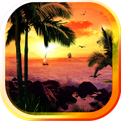 Beach Islands Sunset HD LWP 個人化 App LOGO-APP開箱王