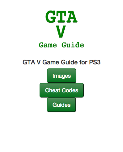 GTA V Quick Reference Info