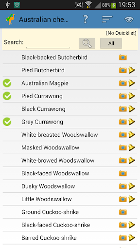 Australian Birding Checklist