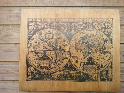 Oude Wereld Kaart 