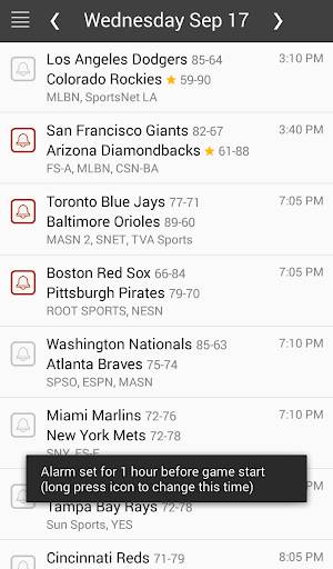 Baseball Scores MLB Schedule