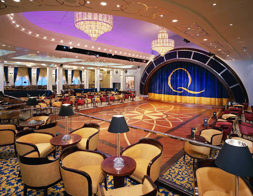 Cunard-Queen-Mary-2-Queens-Room-2 - Dance the night away with your sweetie on the ballroom floor to live orchestra music aboard Queen Mary 2.