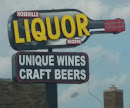 Giant Liquor Bottle Sign 